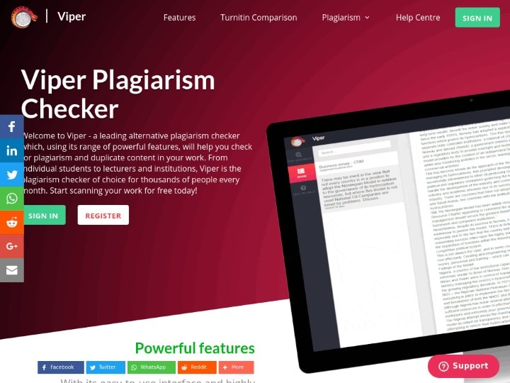 viper plagiarism checker online free