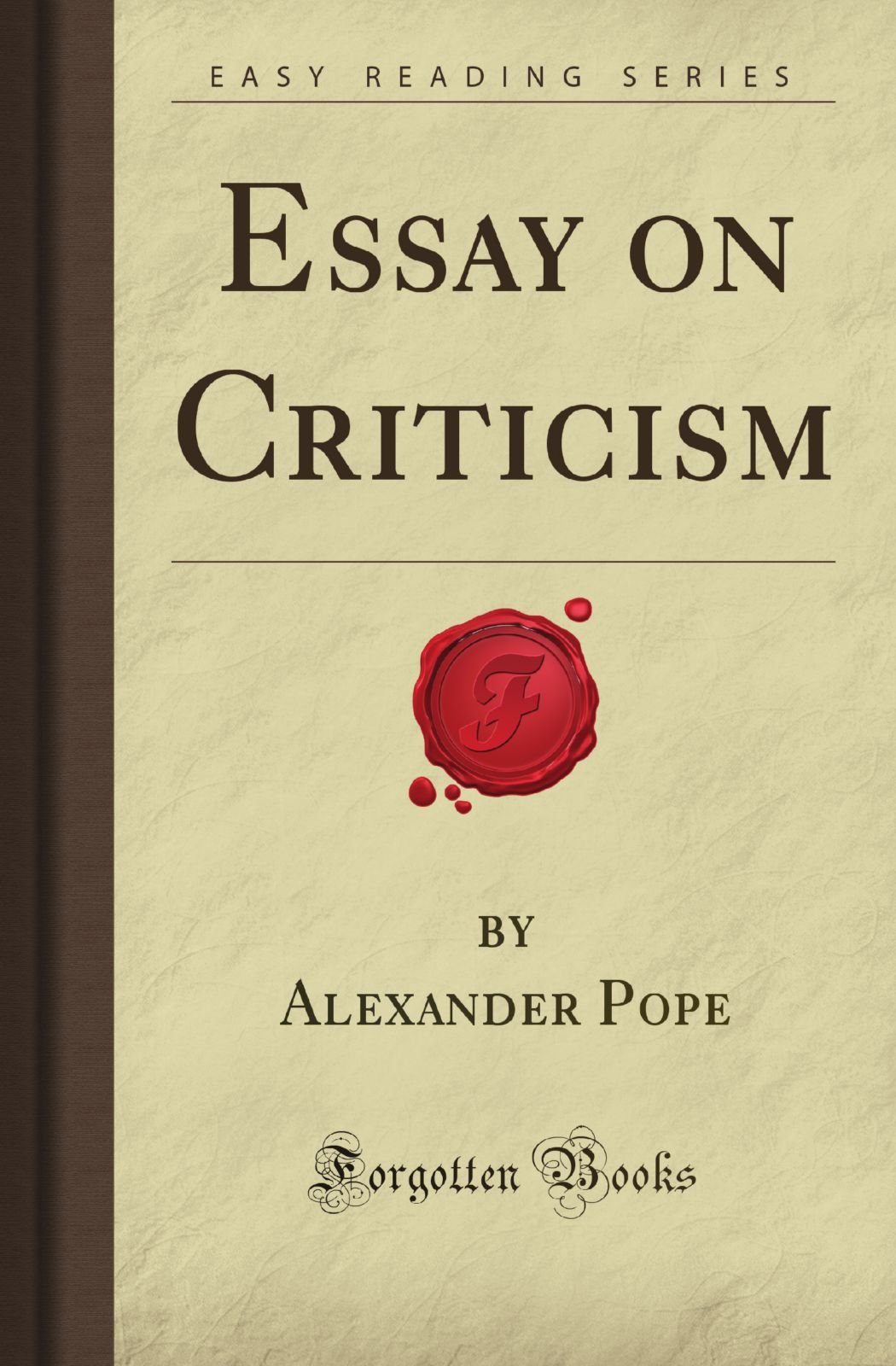 an essay on criticism author crossword